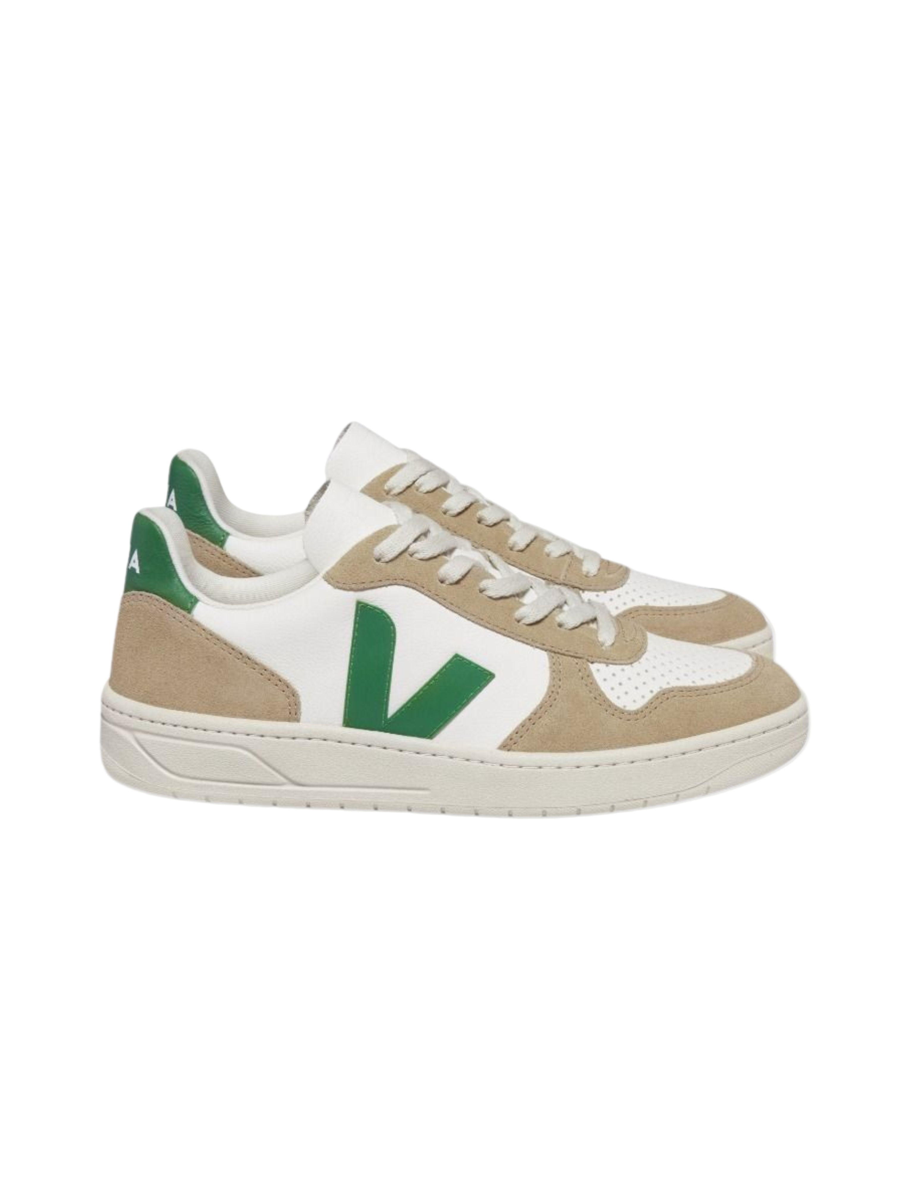 V-10 CHROMEFREE LEATHER WHITE EMERAUDE SAHARA