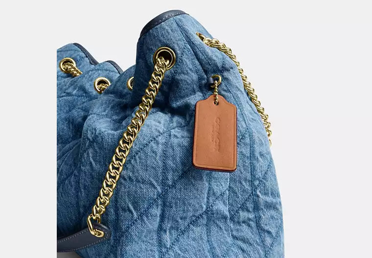 Evelyn Shoulder Bag In Regenerative Cotton With Quilting