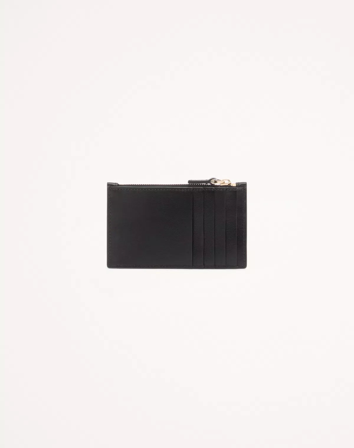 Vlogo walk zipper card holder in calfskin