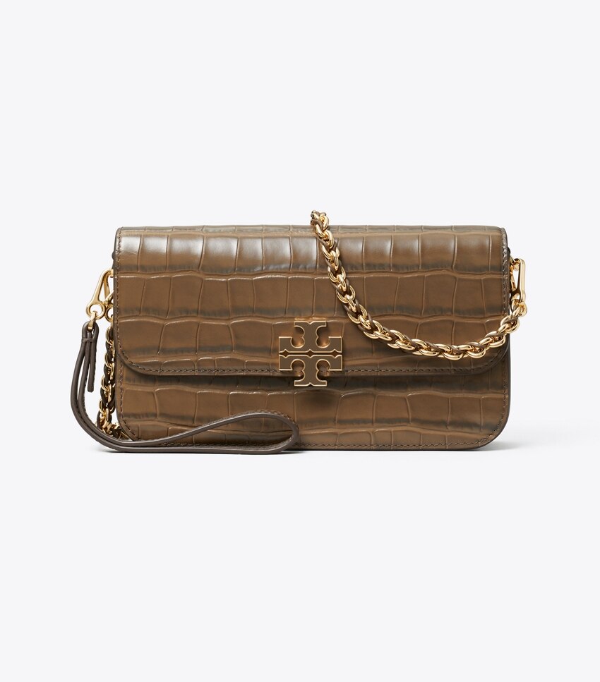 Britten Embossed Chain Wallet w. Wristlet