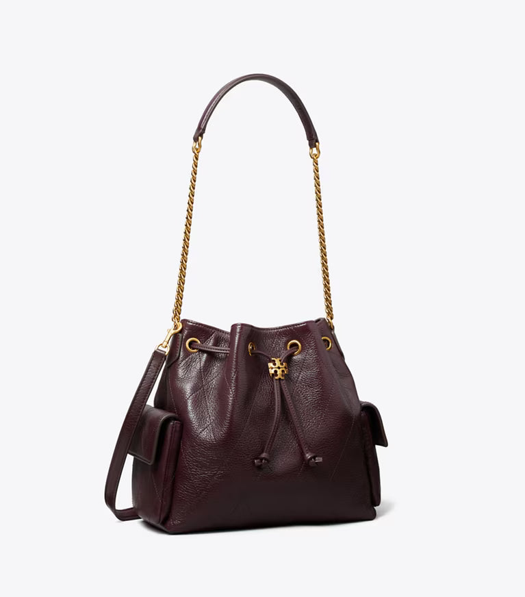 CHARLIE QUILTED DRAWSTRING SHOULDER BAG
