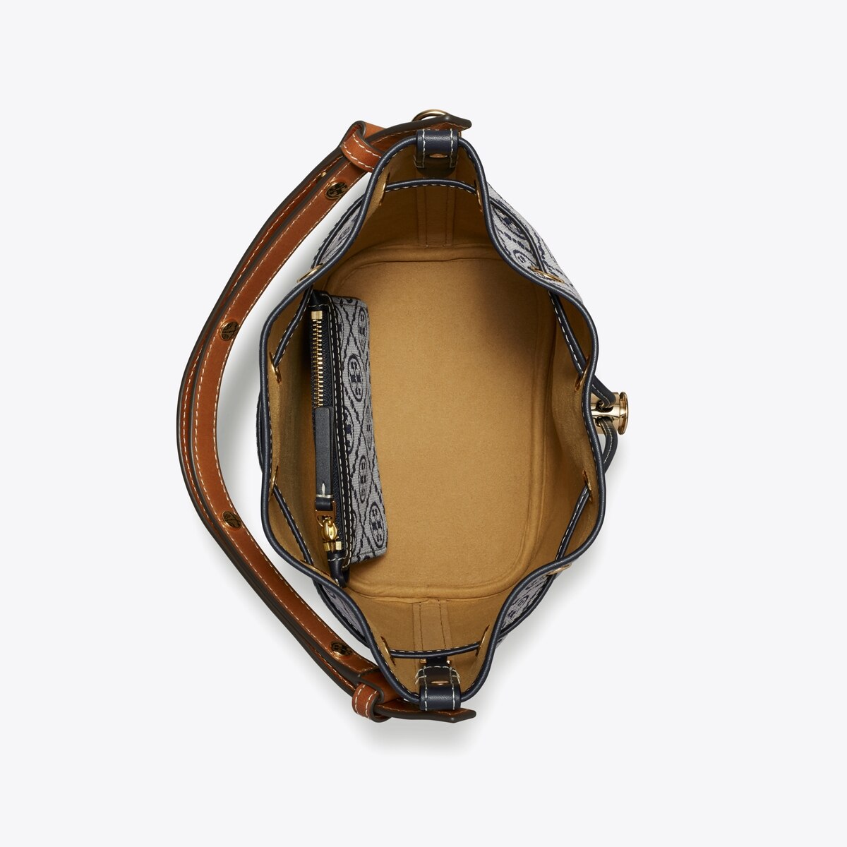T MONOGRAM BUCKET BAG