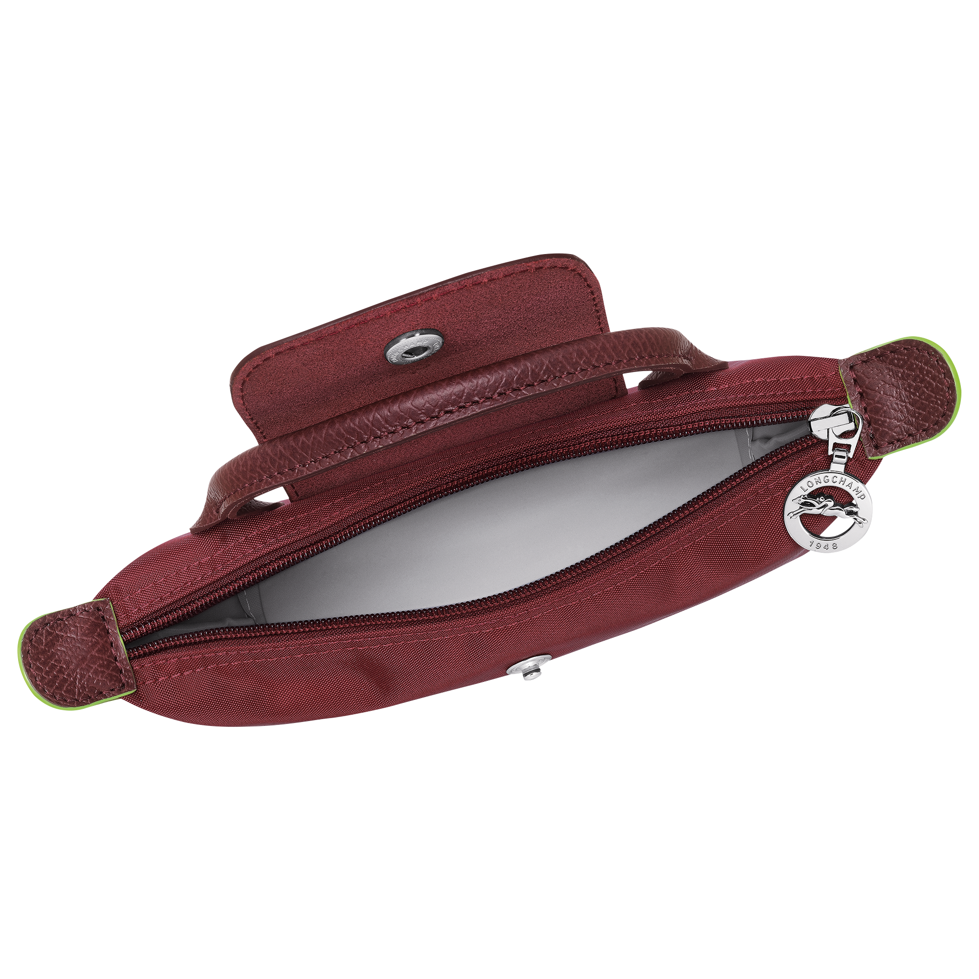 Le Pliage Green Pouch with handle Pomegranate