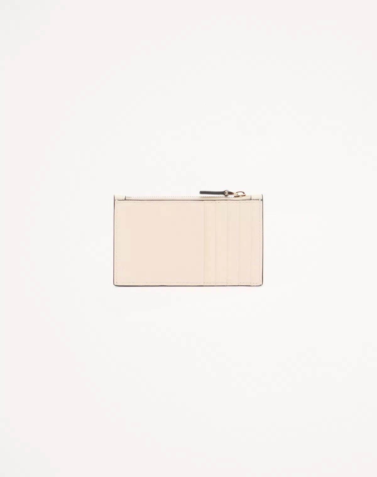 Vlogo walk zipper card holder in calfskin