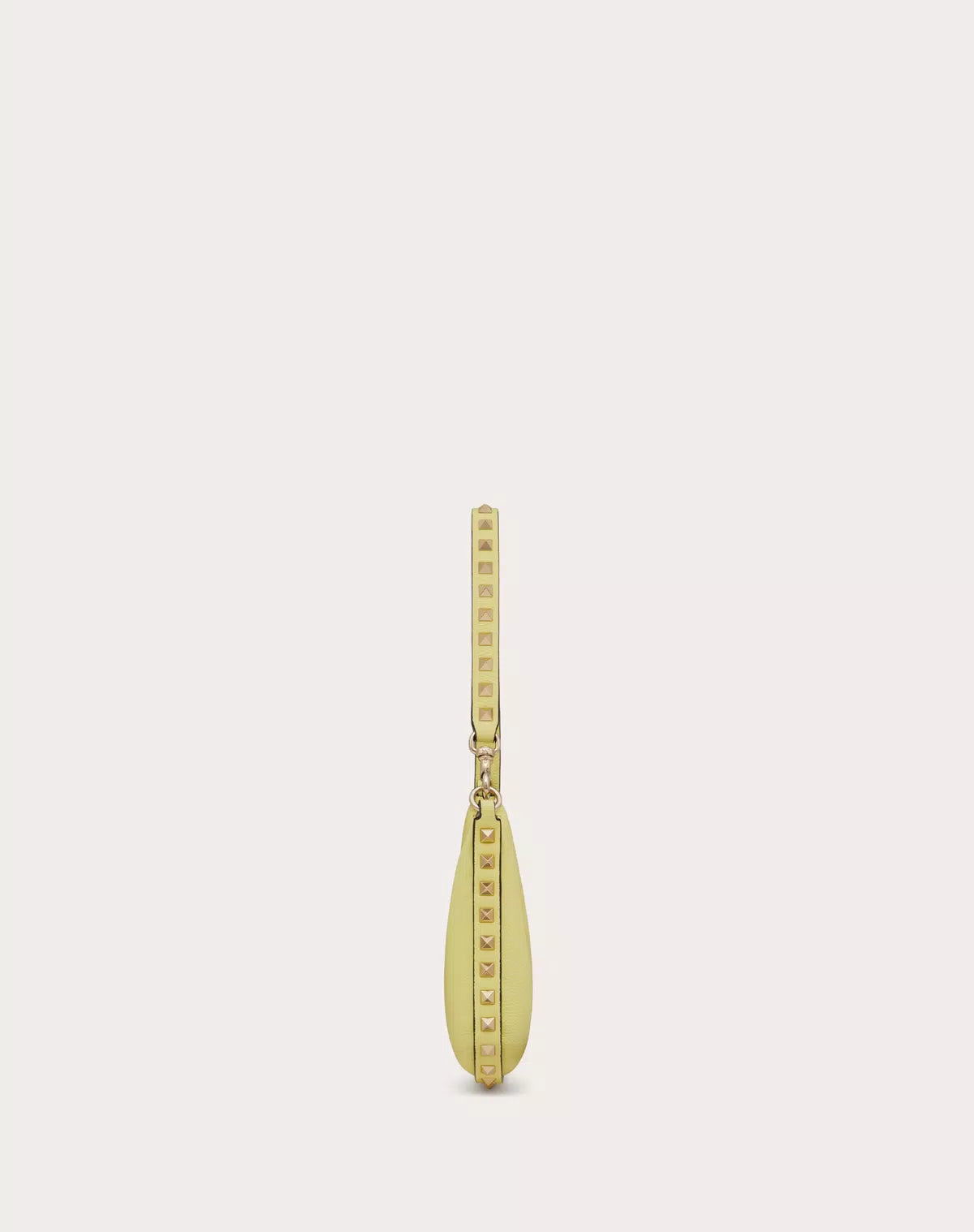Mini rockstud hobo bag in grainy calfskin