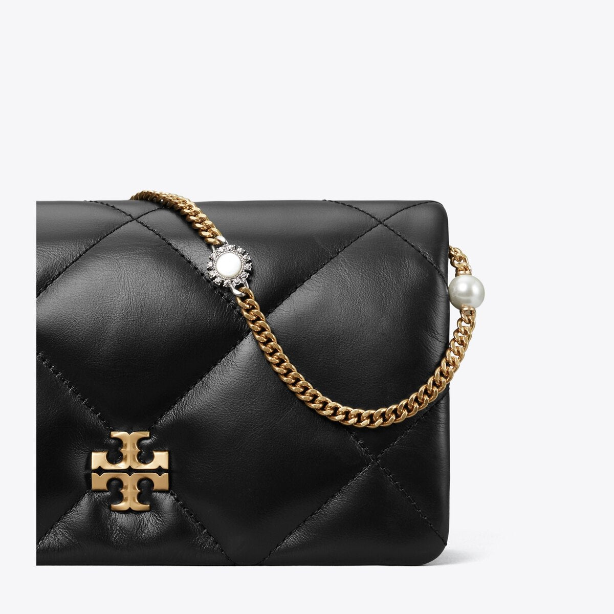 KIRA DIAMOND QUILT CHARM CROSSBODY
