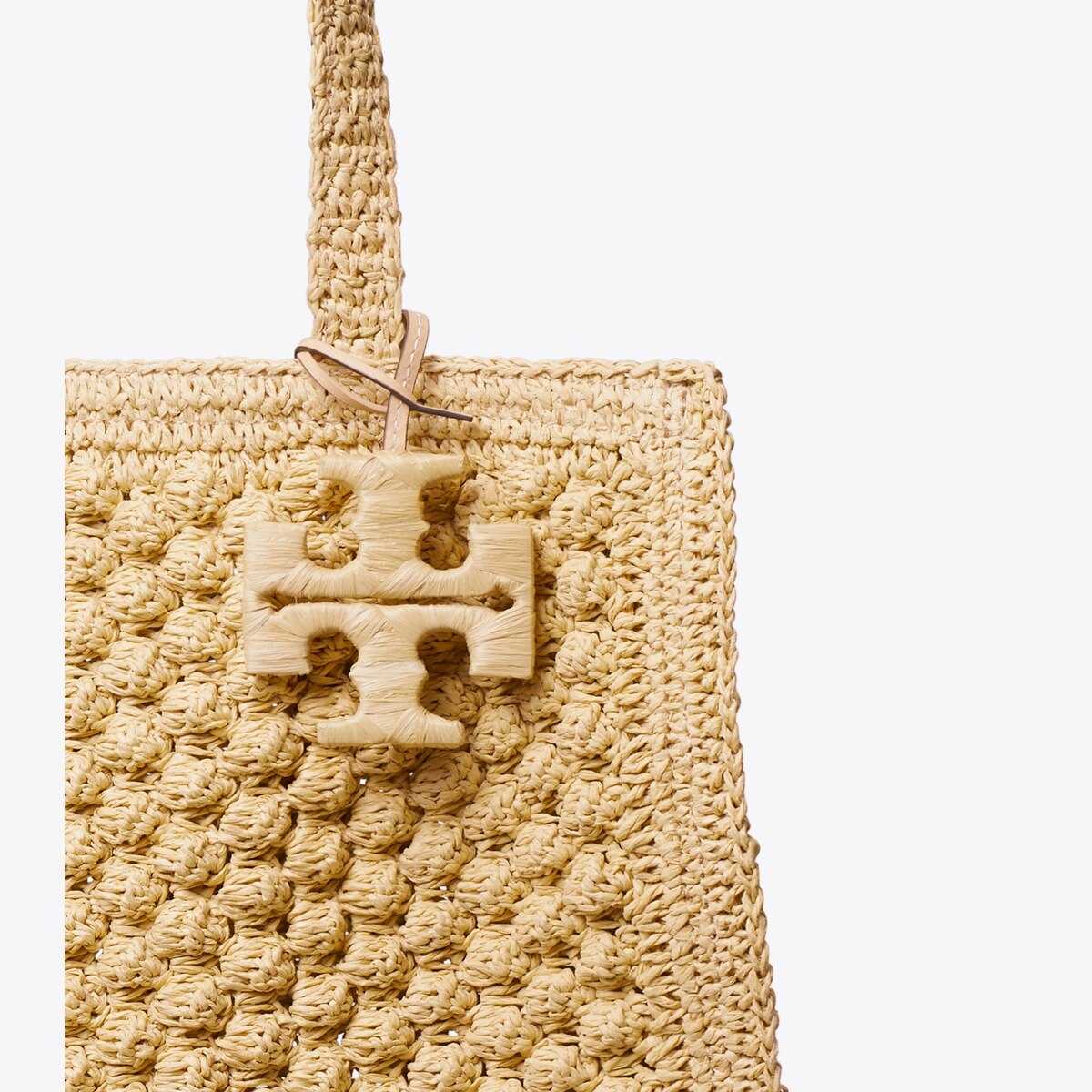 SMALL ELLA HAND-CROCHETED POPCORN TOTE