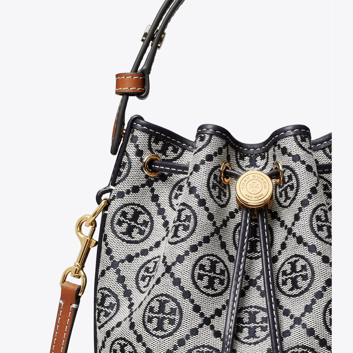 T MONOGRAM MINI BUCKET BAG