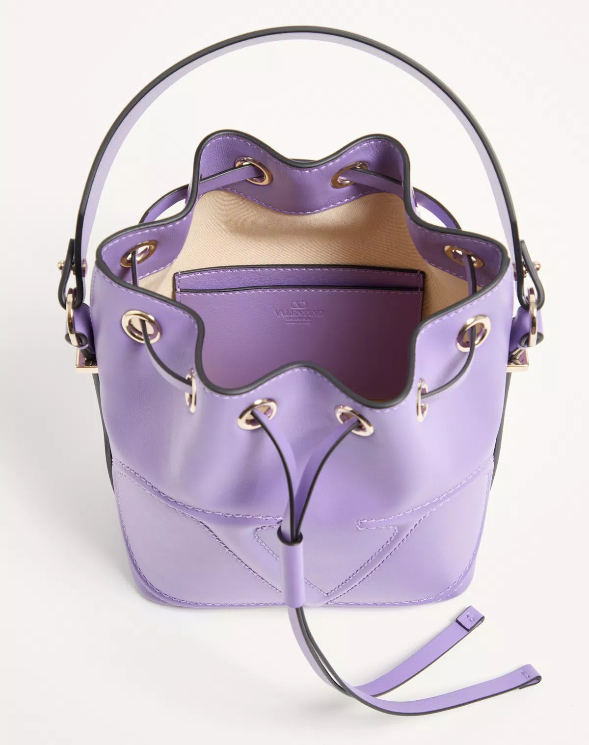 Vlogo walk bucket bag in calfskin