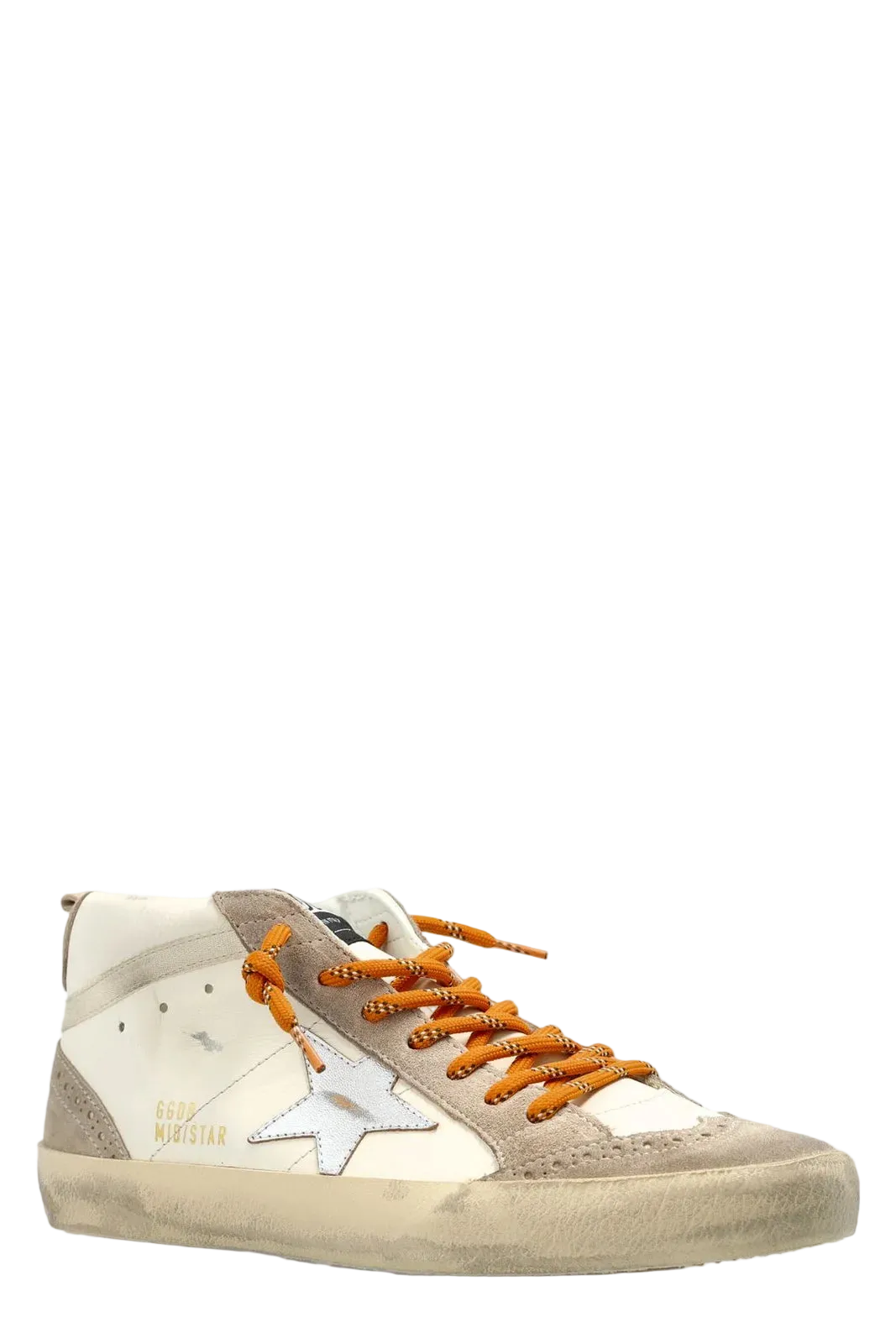 Golden Goose Deluxe Brand Mid Star Lace-Up Sneakers