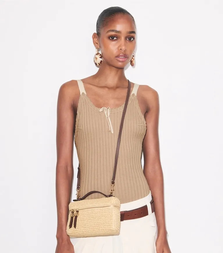 ROMY WOVEN BUCKET BAG
