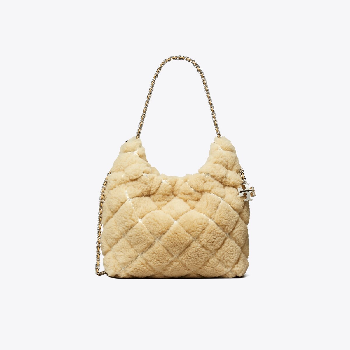 MINI FLEMING SHEARLING HOBO BAG