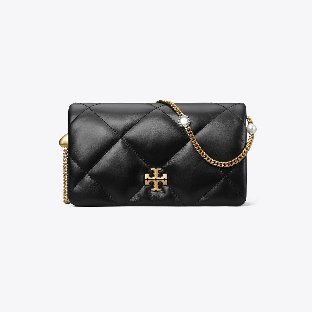 KIRA DIAMOND QUILT CHARM CROSSBODY