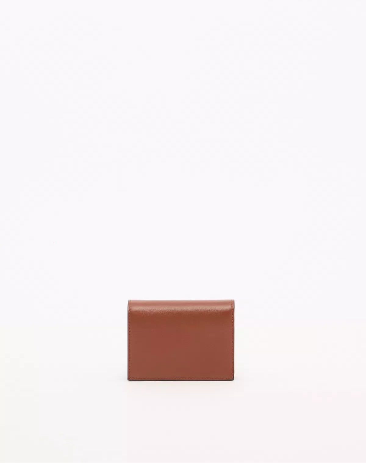Small vlogo wallet in calfskin