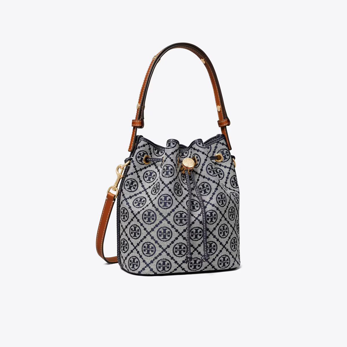 T MONOGRAM BUCKET BAG