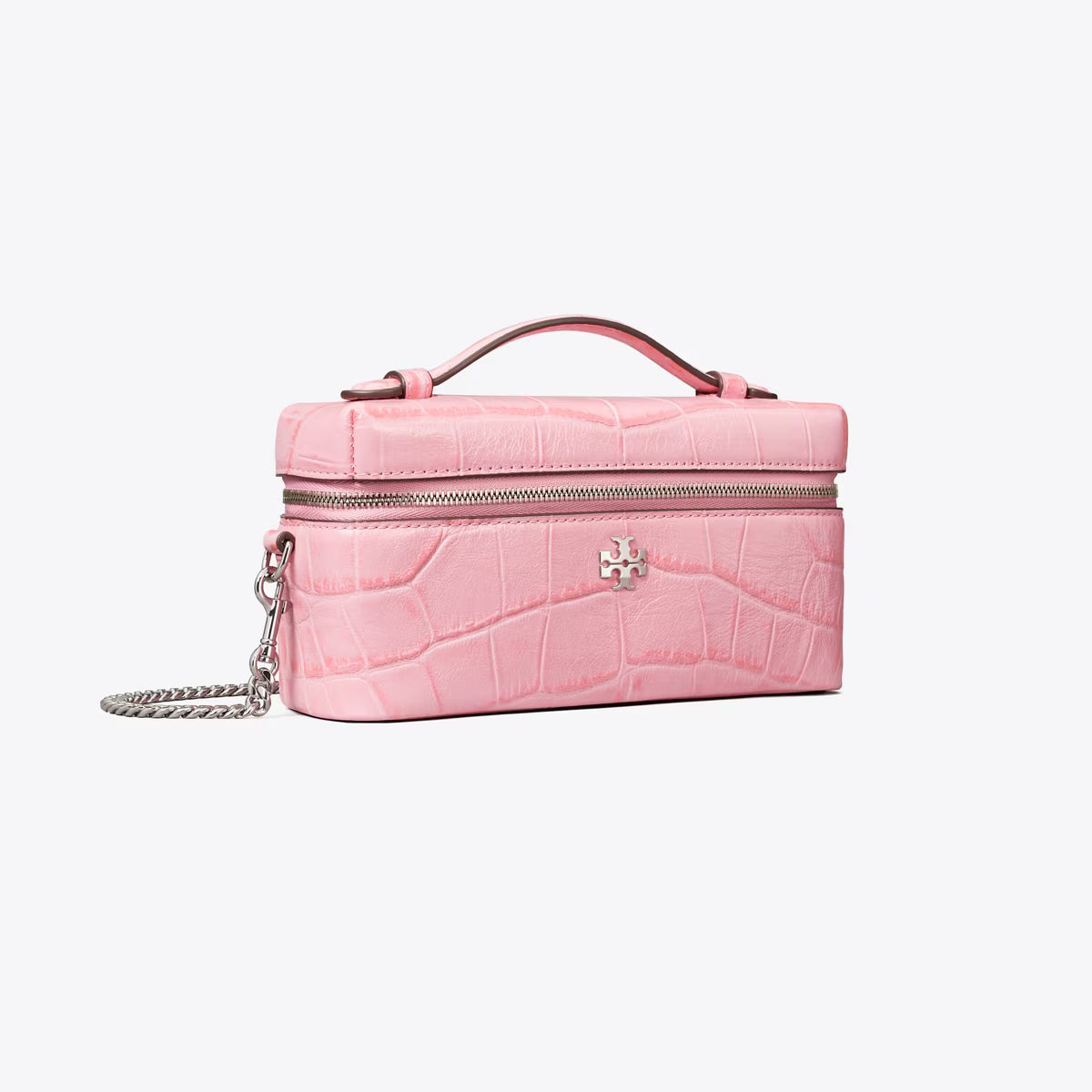 CHARLIE CROC-EMBOSSED VANITY CASE