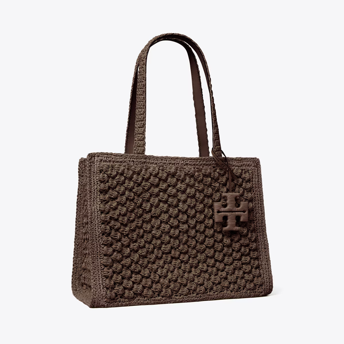 SMALL ELLA HAND-CROCHETED POPCORN TOTE