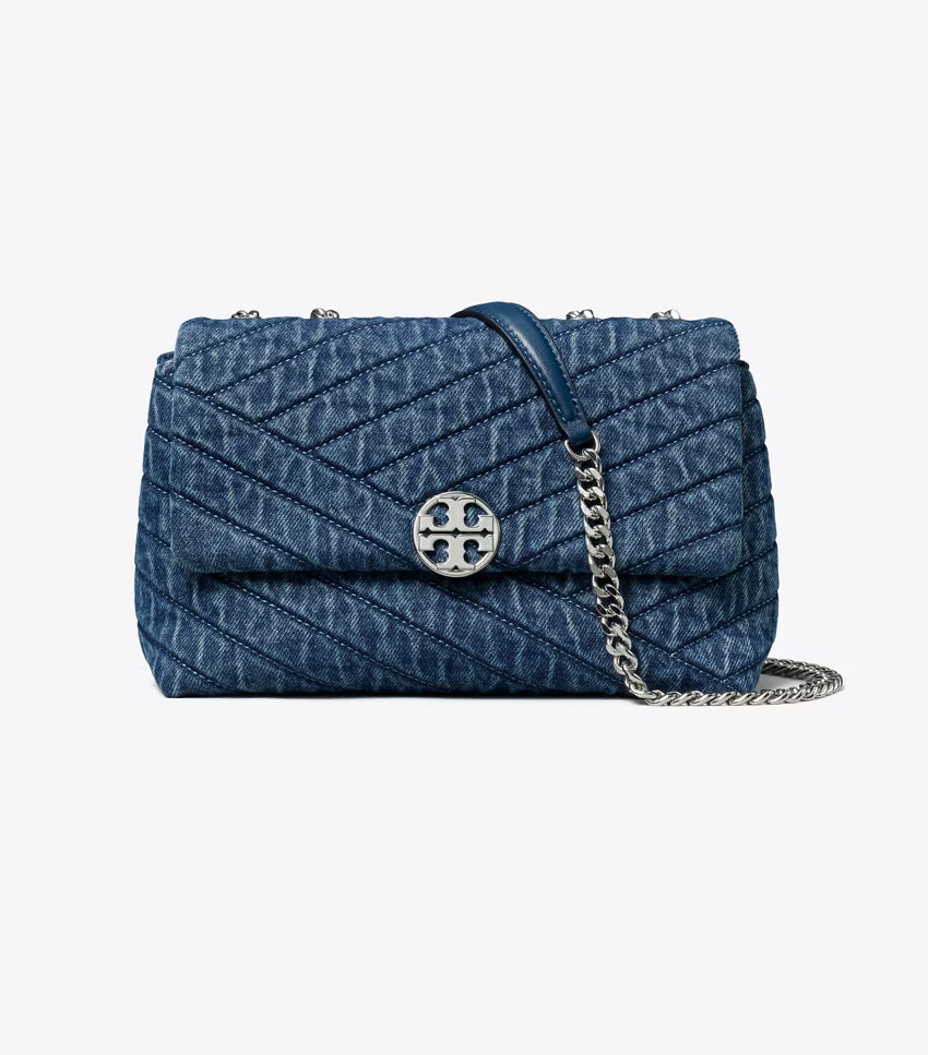 Willa Chevron Denim Shoulder Bag