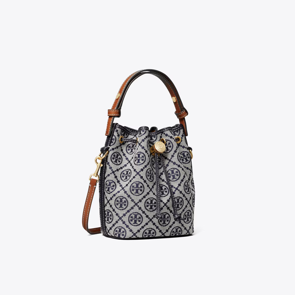 T MONOGRAM MINI BUCKET BAG