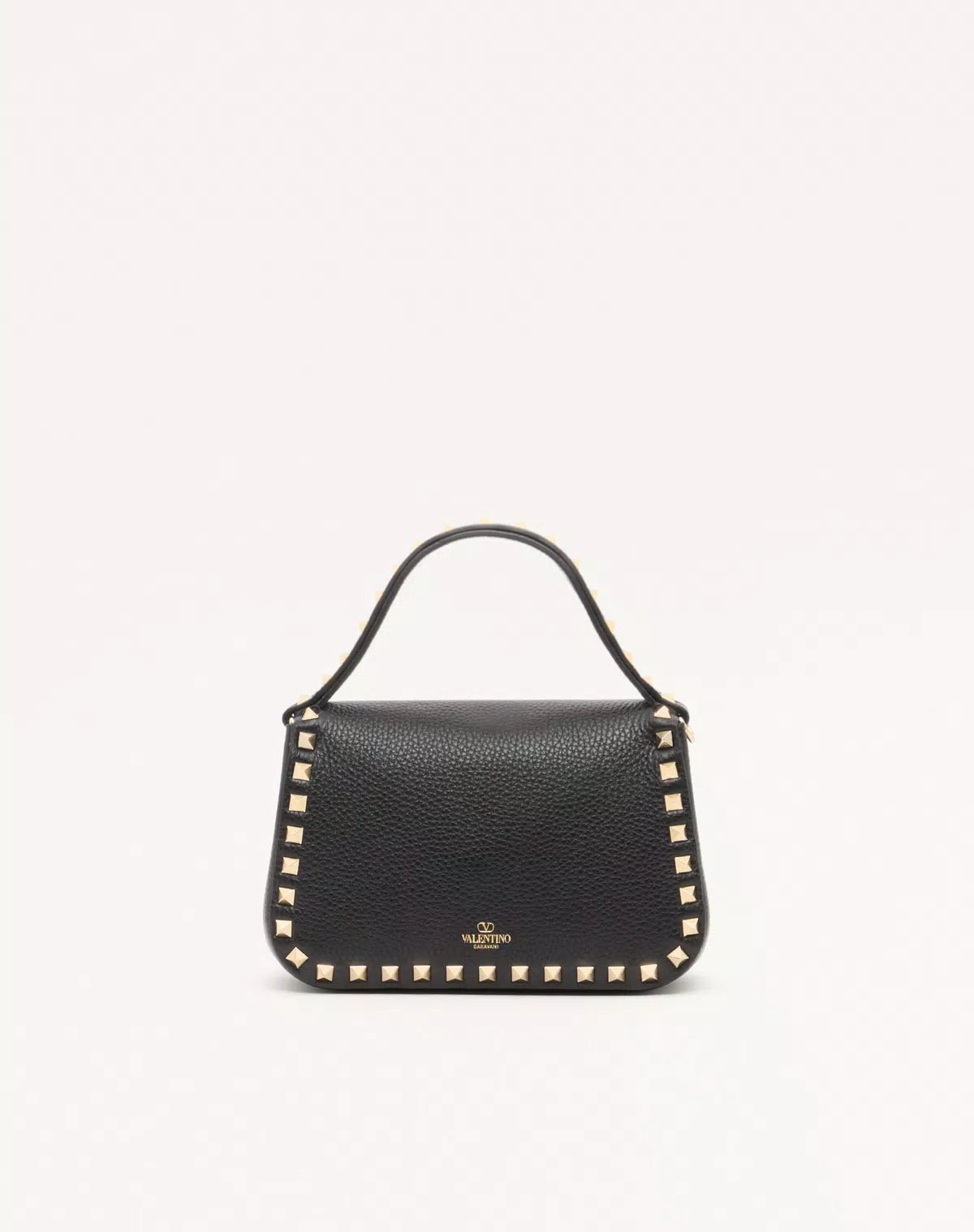 Rockstud small handbag in grainy calfskin