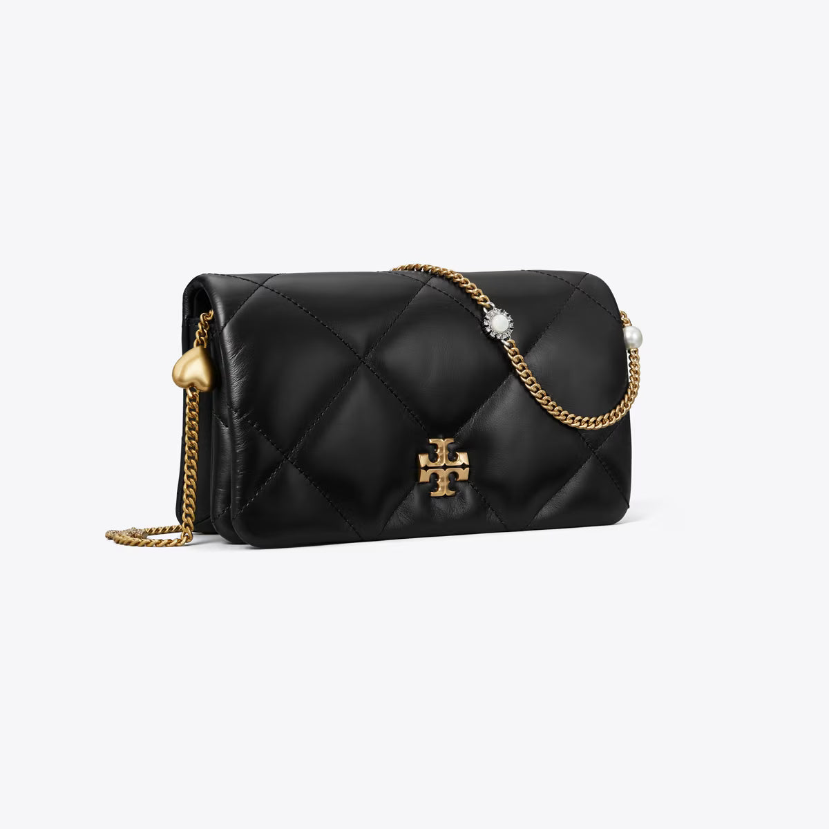 KIRA DIAMOND QUILT CHARM CROSSBODY