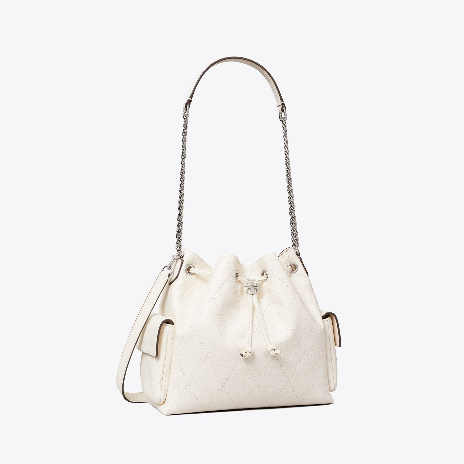 CHARLIE QUILTED DRAWSTRING SHOULDER BAG