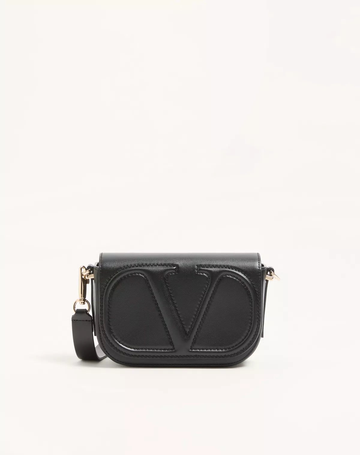 Vlogo walk small calfskin crossbody bag