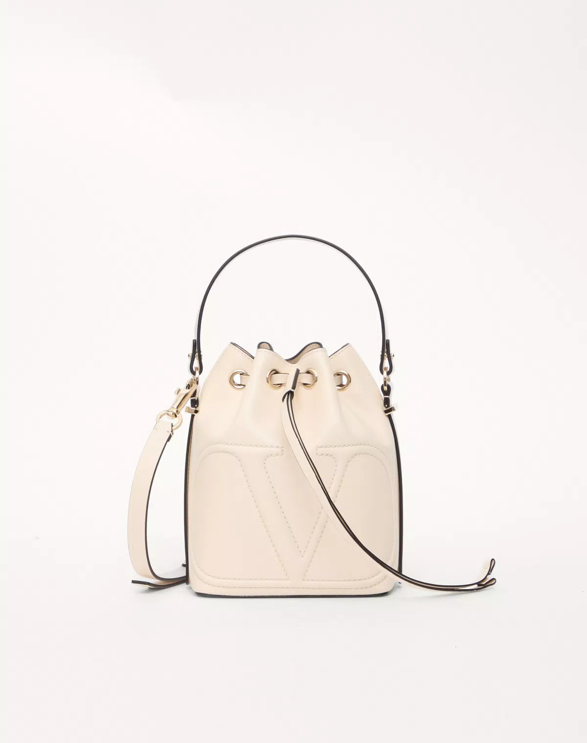 Vlogo walk bucket bag in calfskin