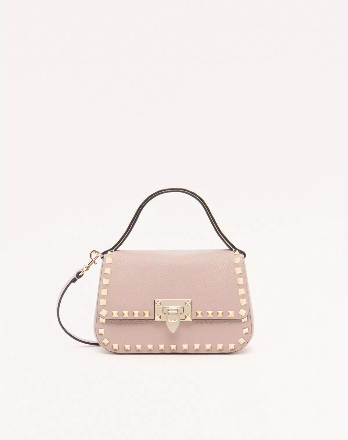 Rockstud small handbag in grainy calfskin