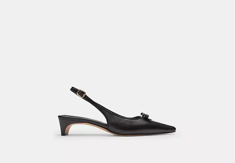 Bow Slingback Heel