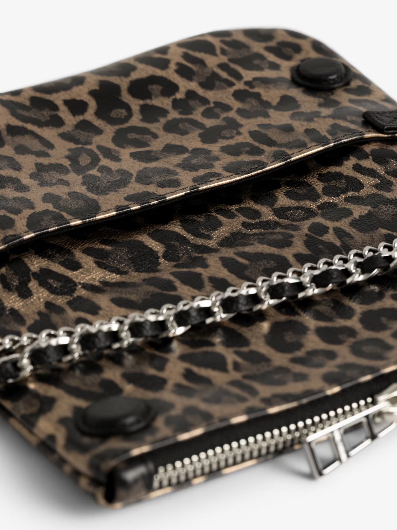 Rock Nano Metal Leopard Clutch