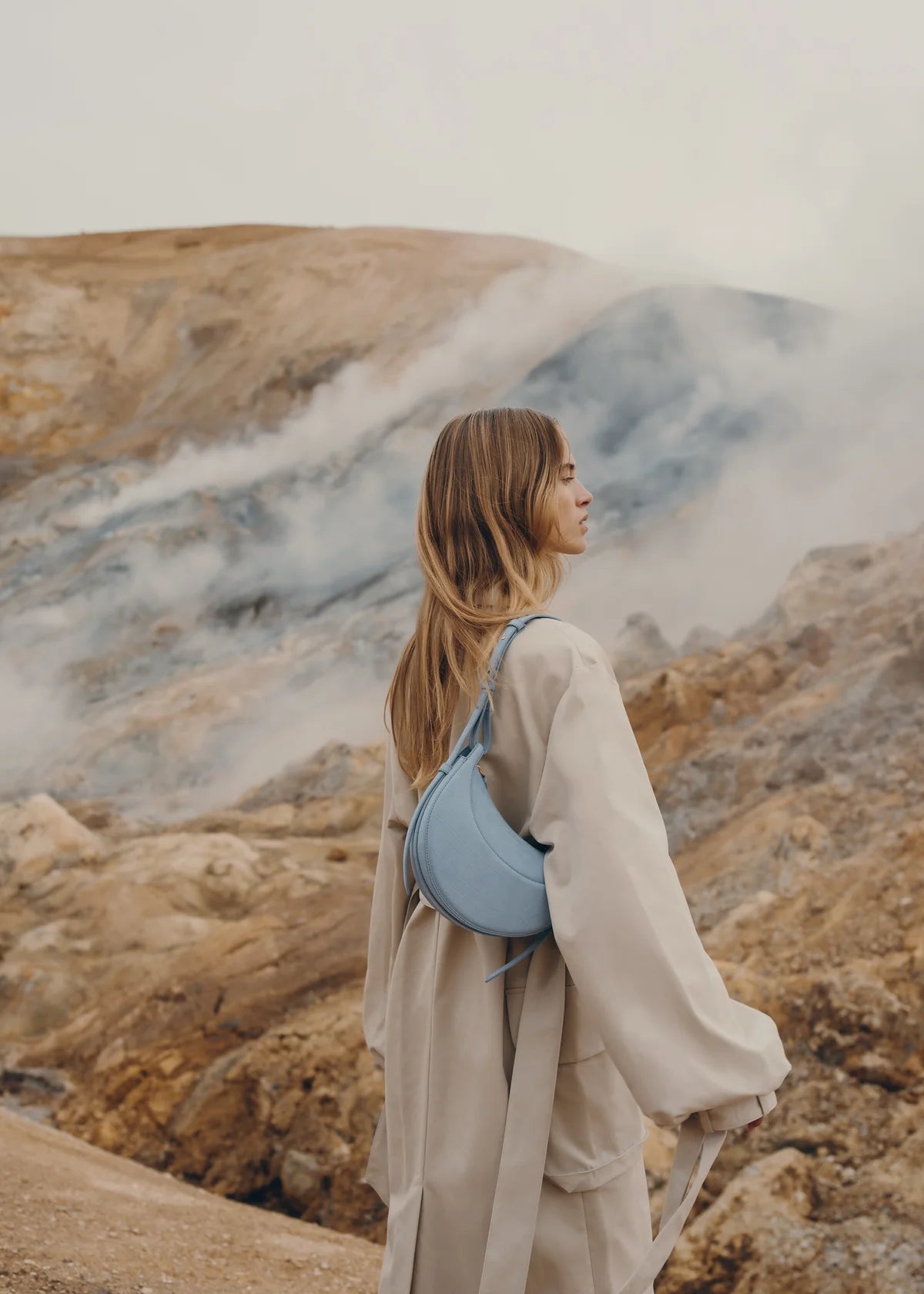 Numéro Dix Crocodile Nubuck Polar