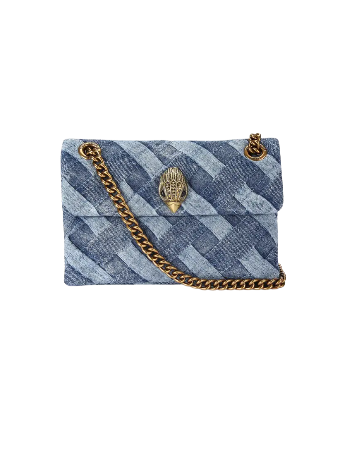 Mini denim kensington bag