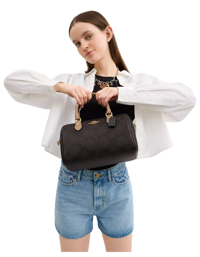Rowan Satchel Bag In Signature Canvas