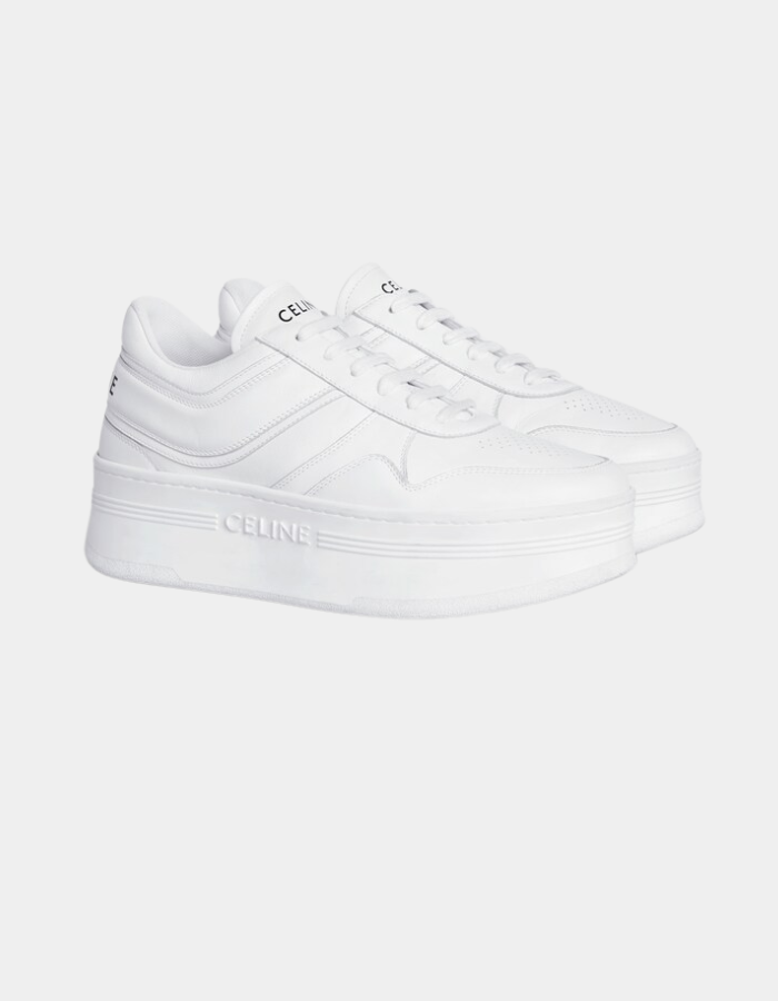 ZAPATILLAS BLOCK CON SUELA DE CUÑA en PIEL DE BECERRO