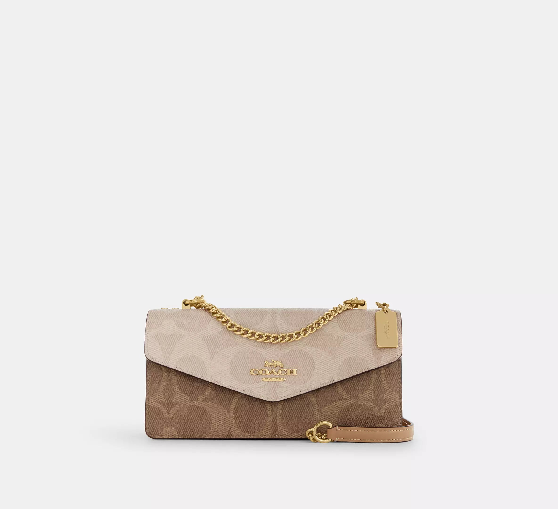 Klare Envelope Crossbody Bag In Blocked Signature Canvas