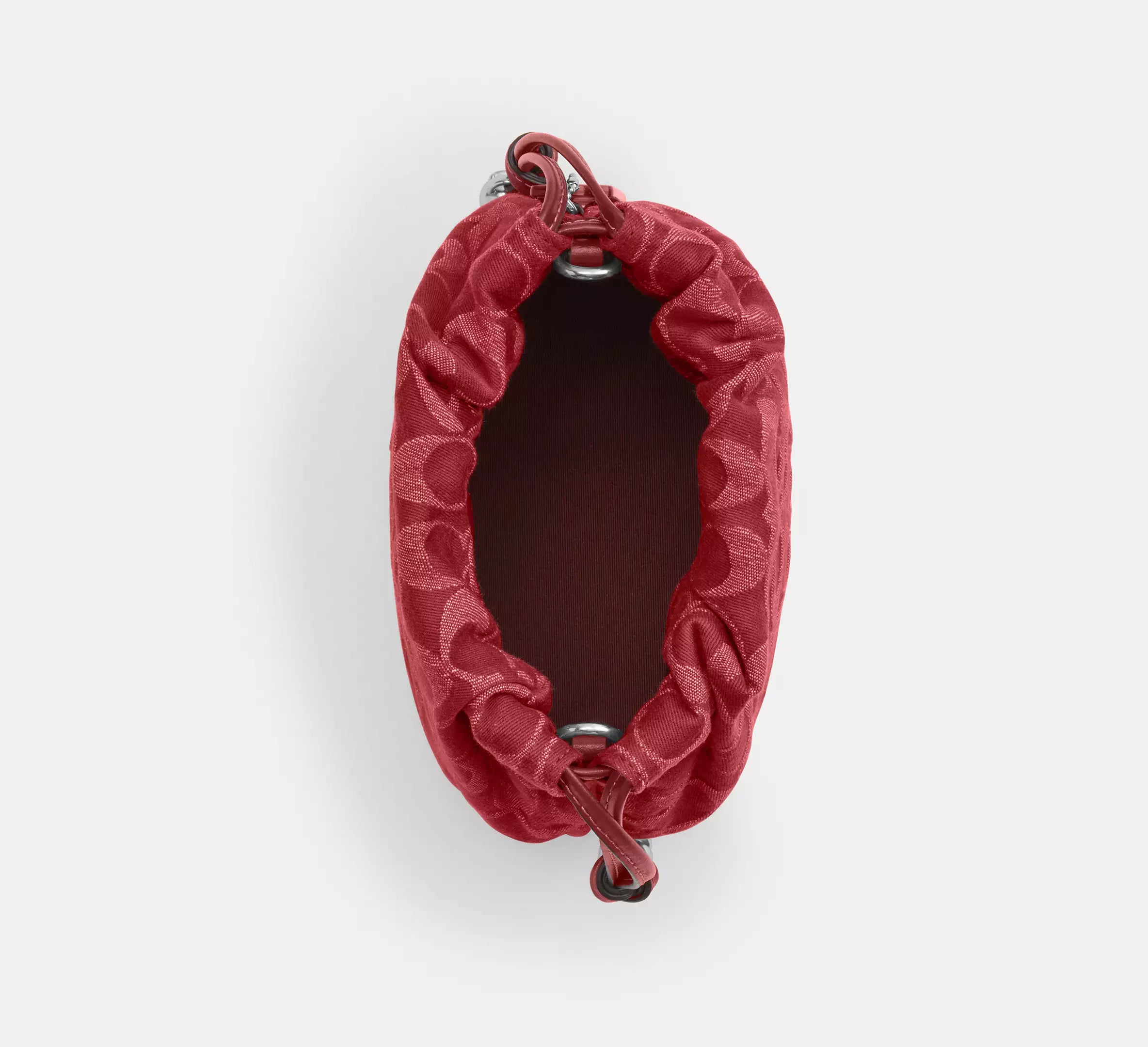 Faye Mini Drawstring Bag In Signature Denim