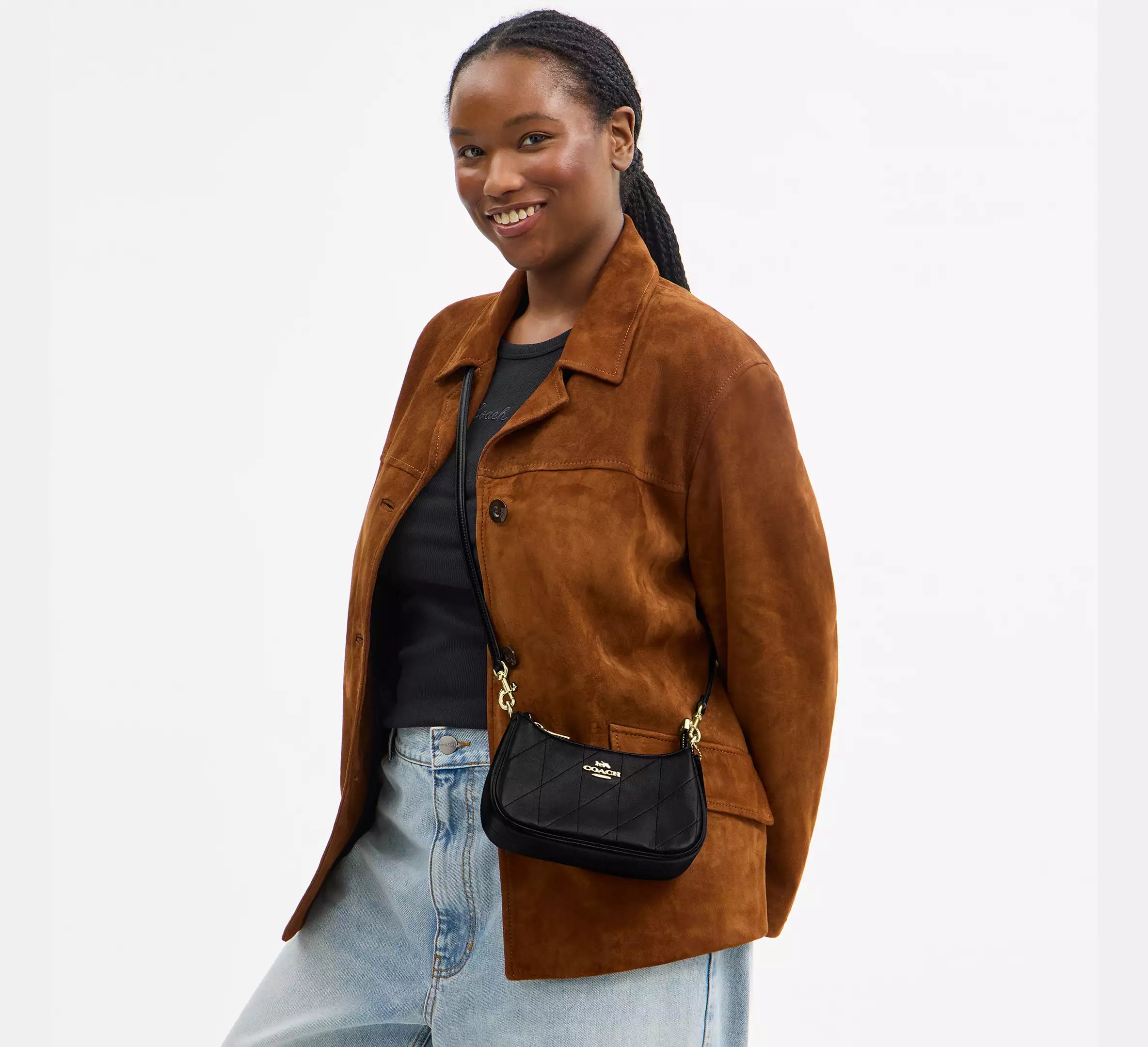 Teri Mini Crossbody Bag With Quilting