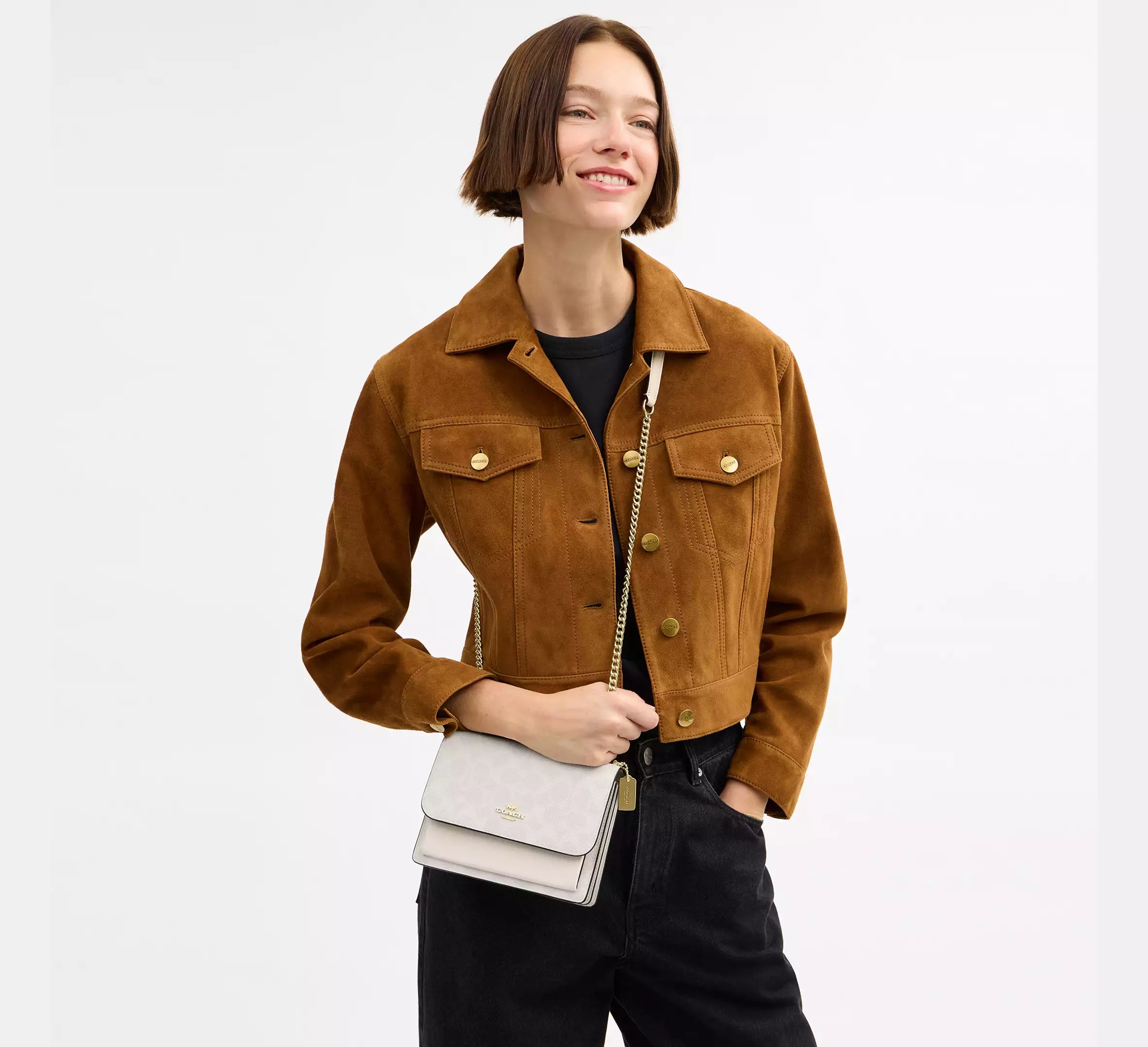 Mini Klare Crossbody Bag In Signature Canvas