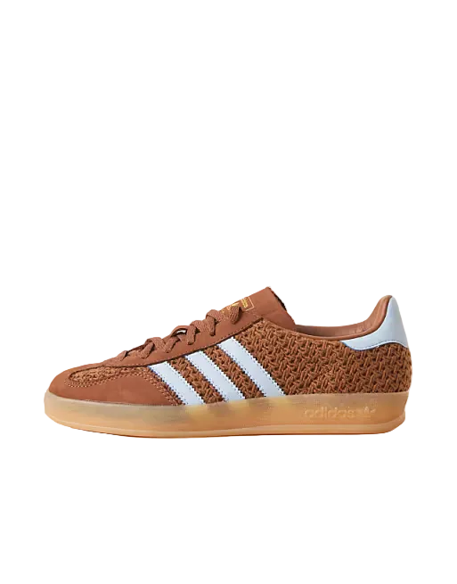 adidas Originals Gazelle Indoor sneakers in brown and blue