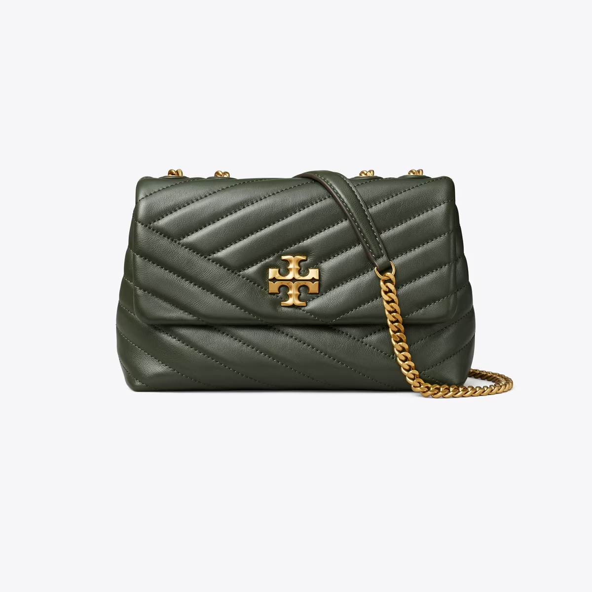 SMALL KIRA CHEVRON SHOULDER BAG