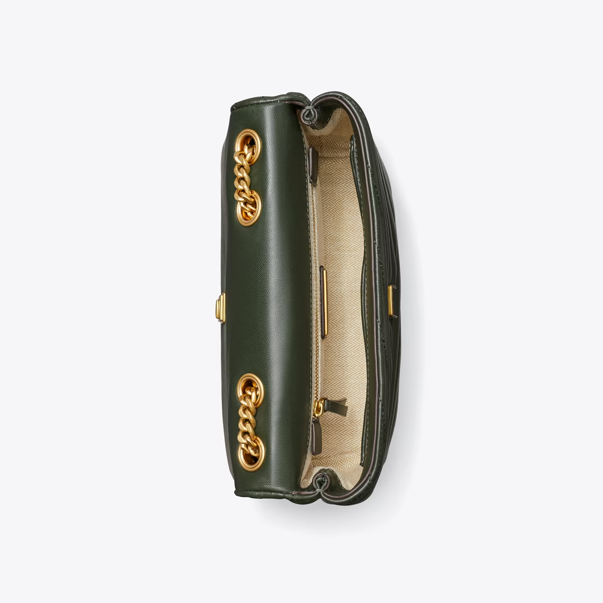 SMALL KIRA CHEVRON SHOULDER BAG