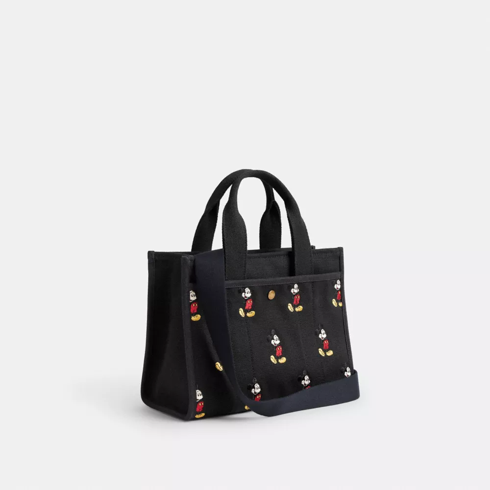 Disney X Coach Cargo Tote Bag 26 With Mickey Mouse In Regenerative Cotton