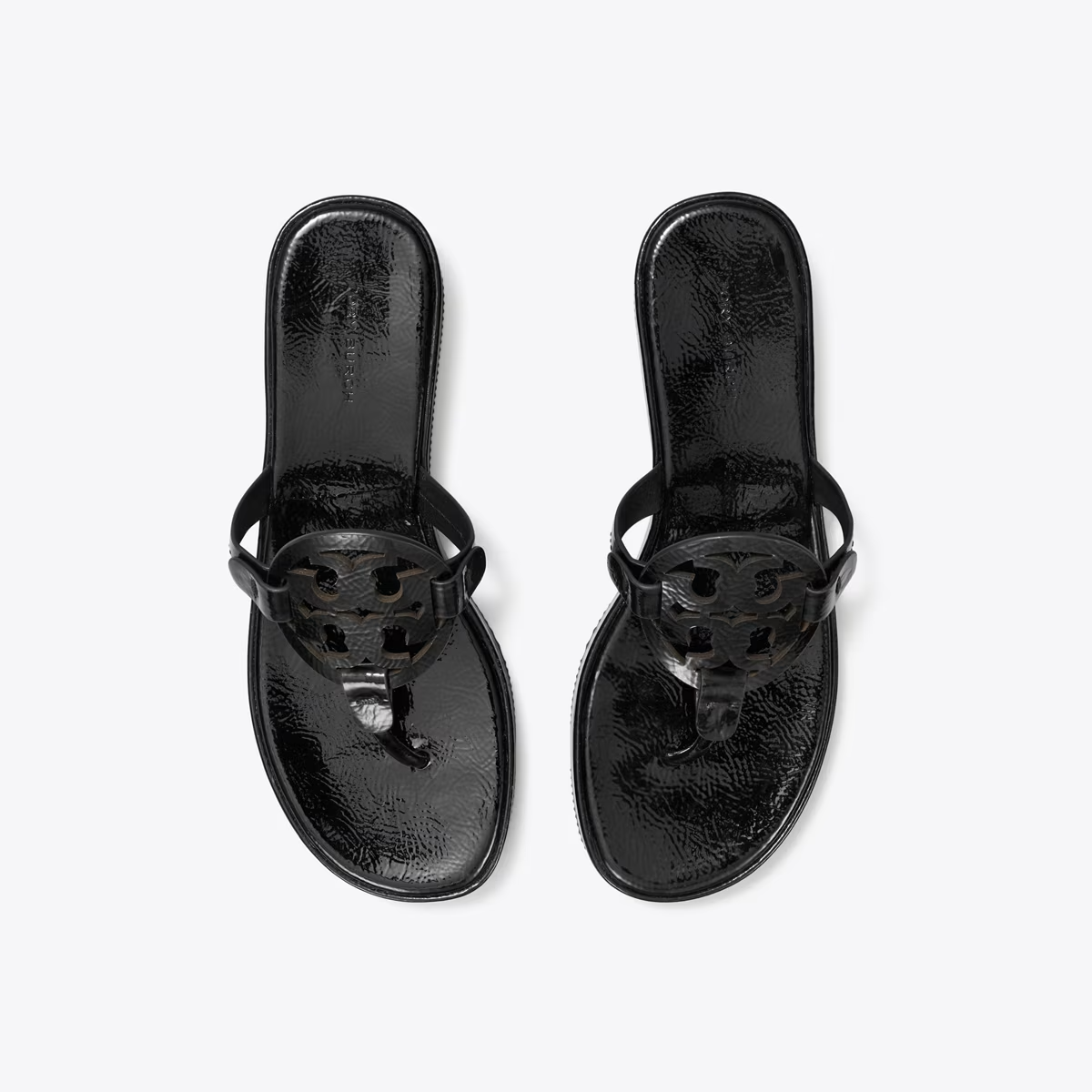 MILLER PATENT WEDGE SANDAL