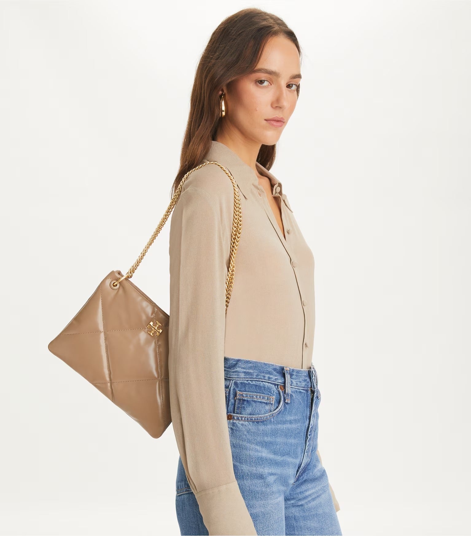 SMALL KIRA DIAMOND QUILT SHOULDER BAG