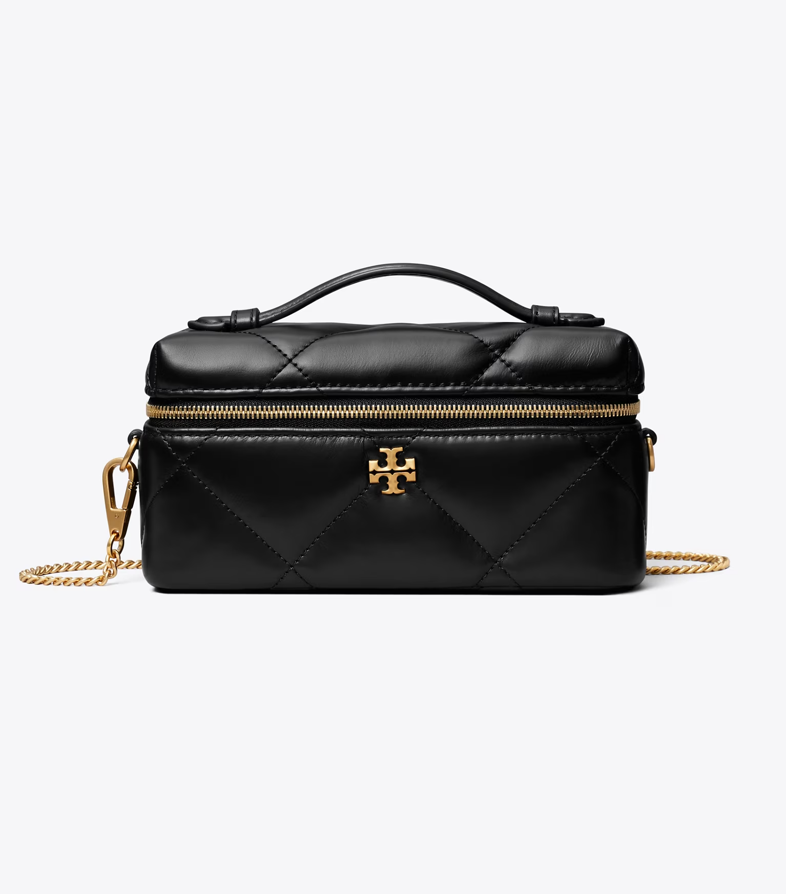 KIRA DIAMOND QUILT CHARM EAST-WEST VANITY CASE