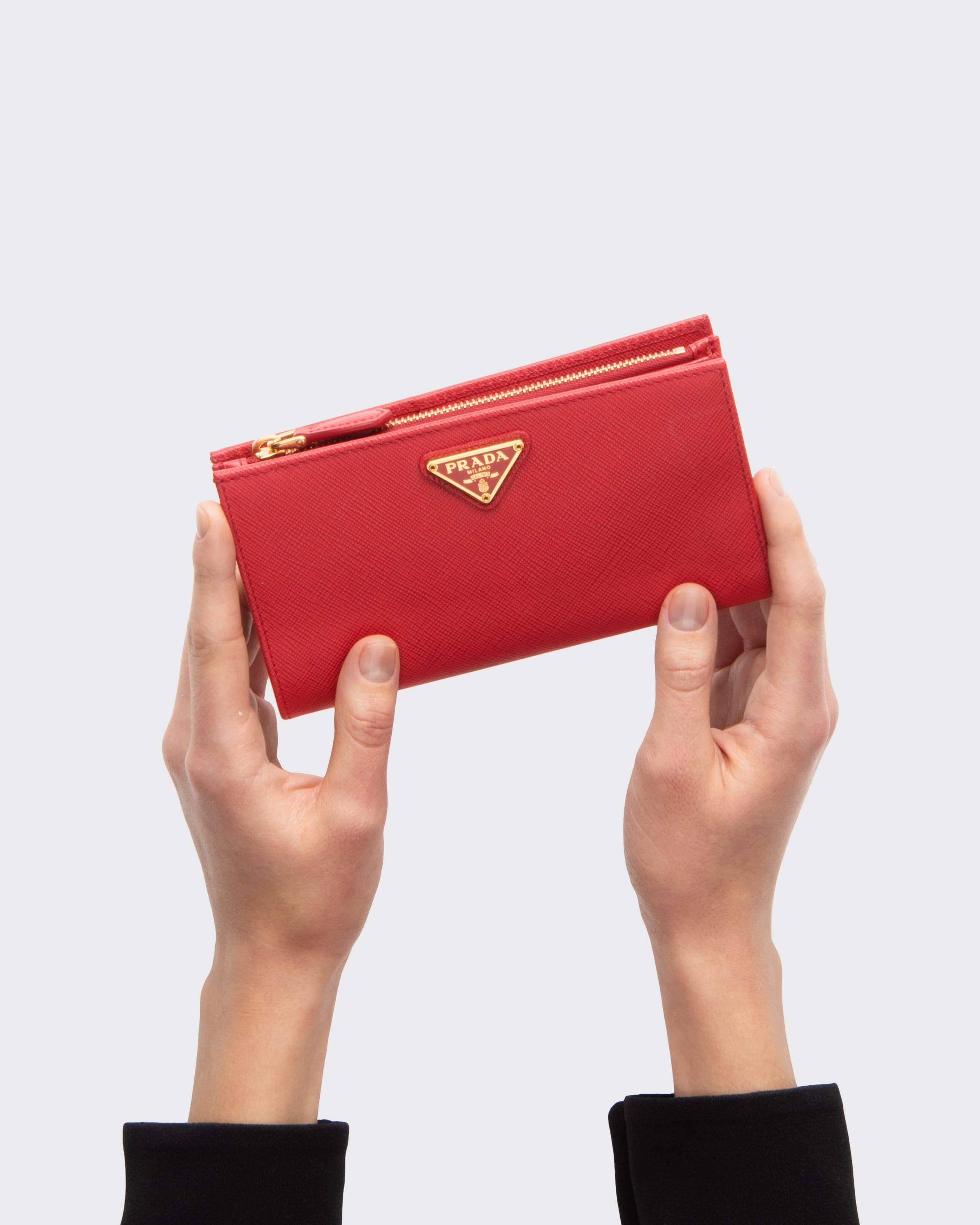 Large Saffiano leather wallet