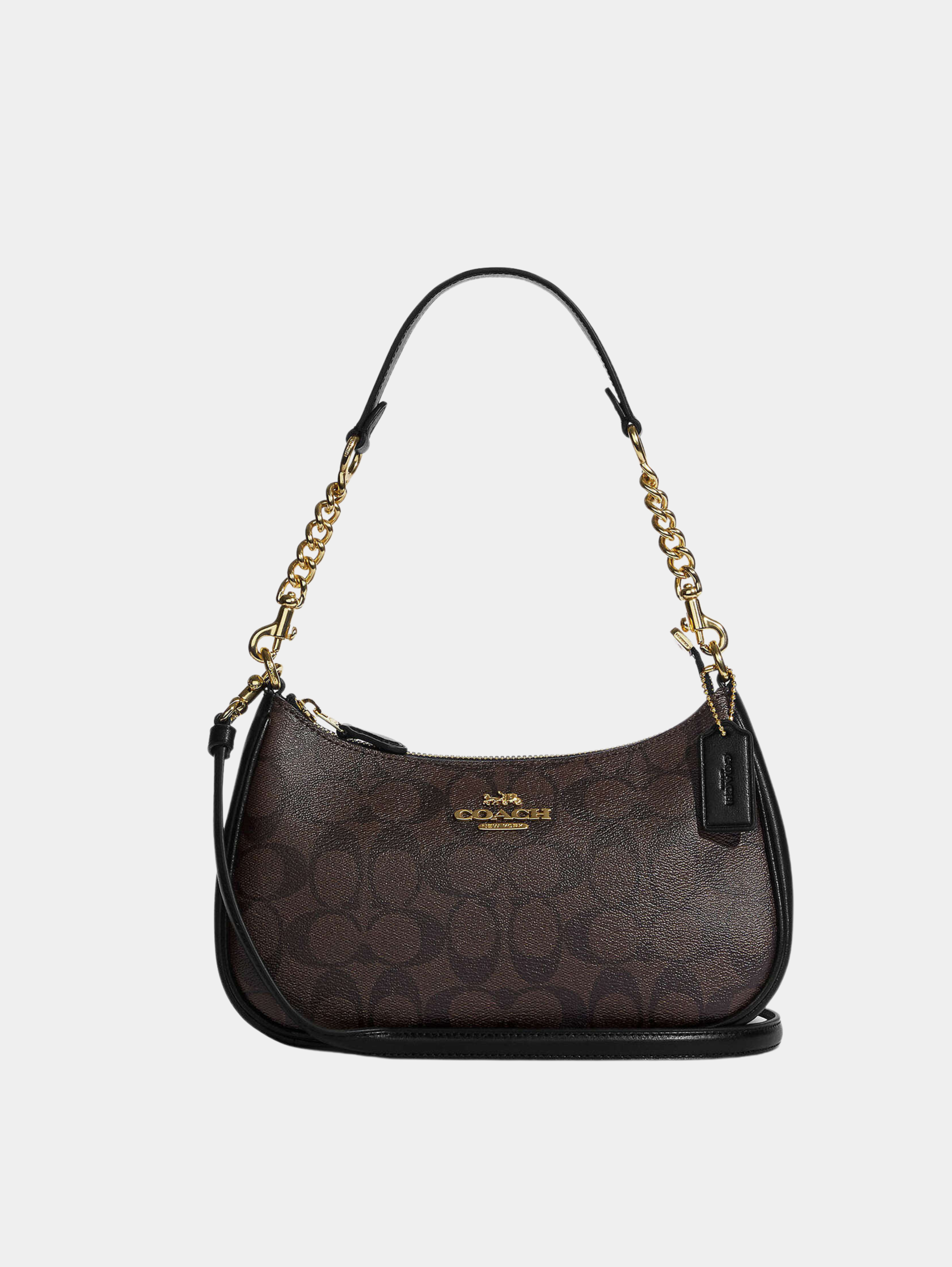 Bolso de hombro Teri en lona de firma