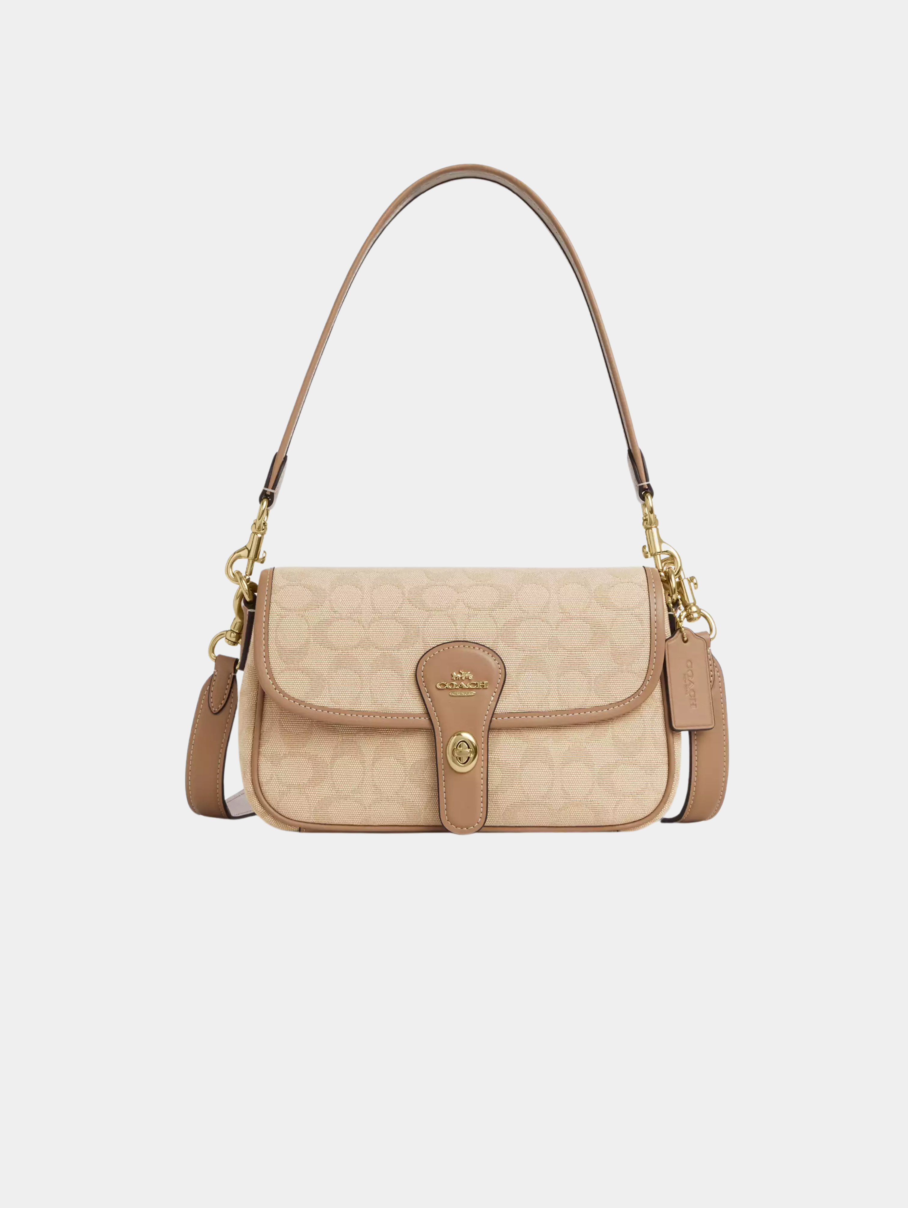 Hadley Shoulder Bag With Signature Canvas