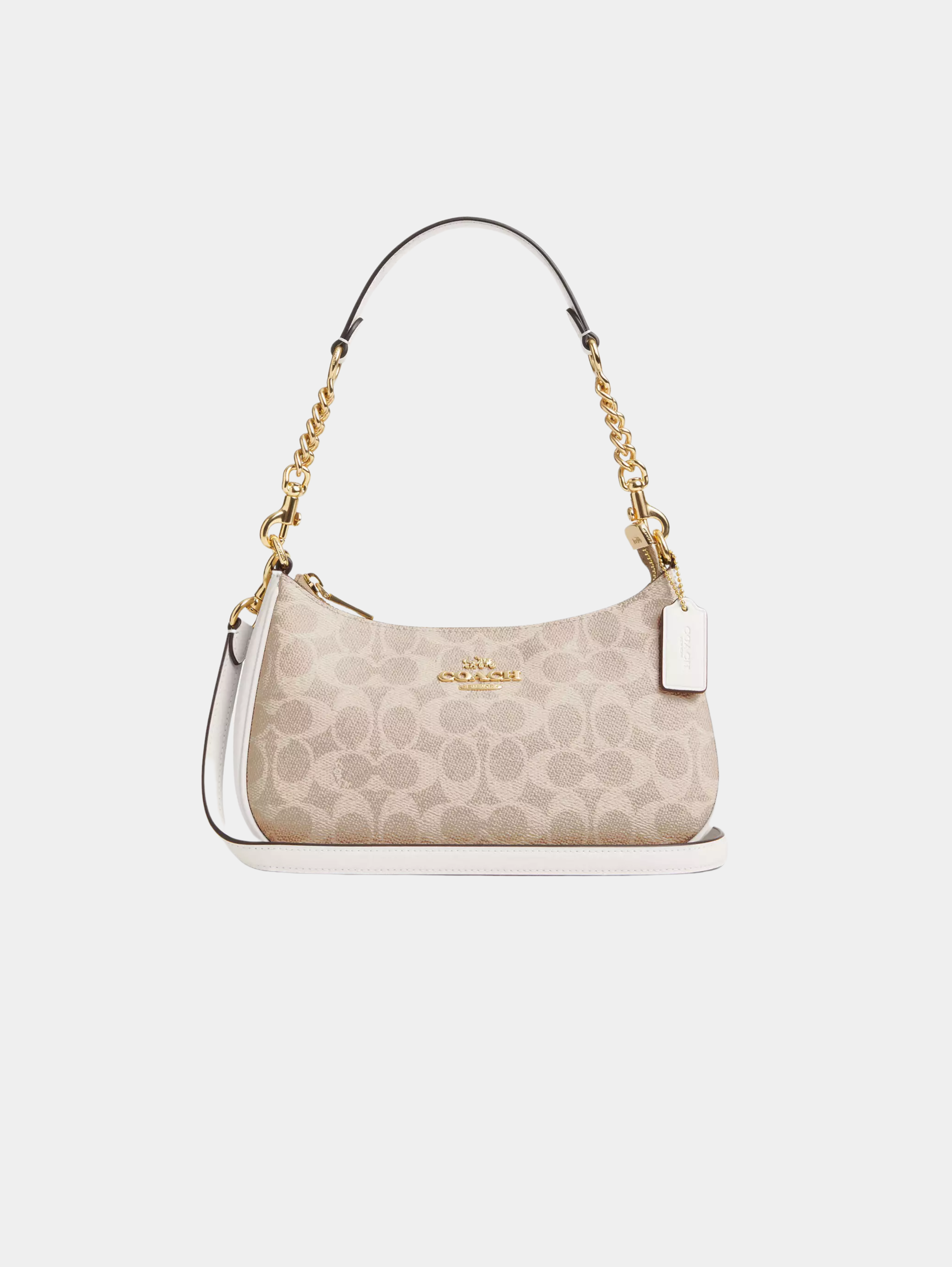 Bolso de hombro Teri en lona de firma